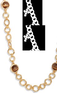 Karine Sultan Mocha Station Necklace
