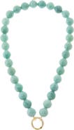 BY ADINA EDEN Jade Green Large Bead Clicker Necklace
