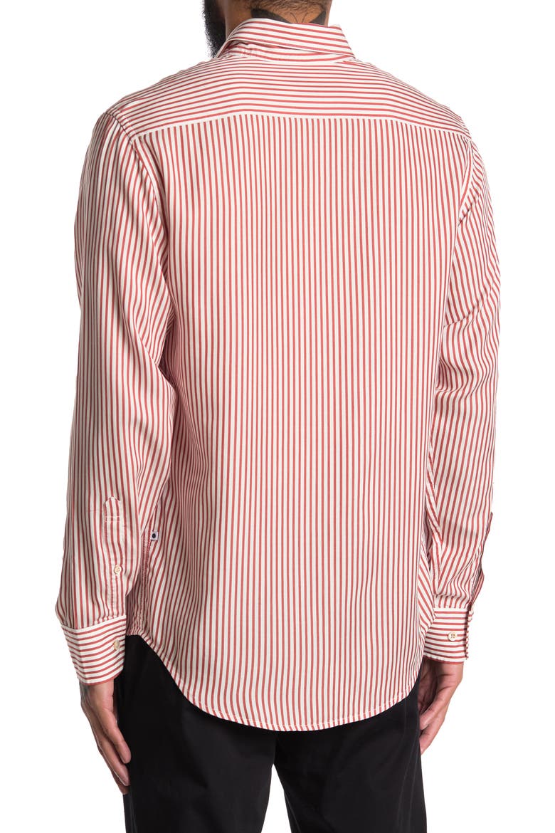 Deon 5112 Stripe Button-Up Shirt, Alternate, color, 751 BURNED ORANGE STRIPE