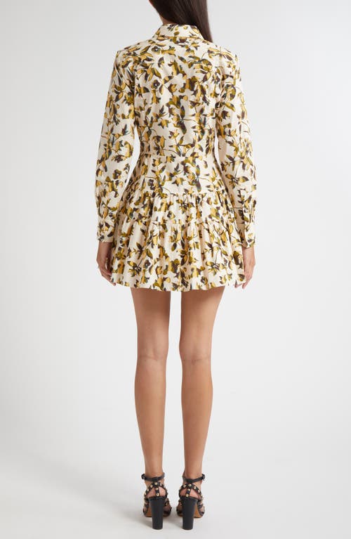 Ulla Johnson Nanette Long Sleeve Minidress In Burgundy