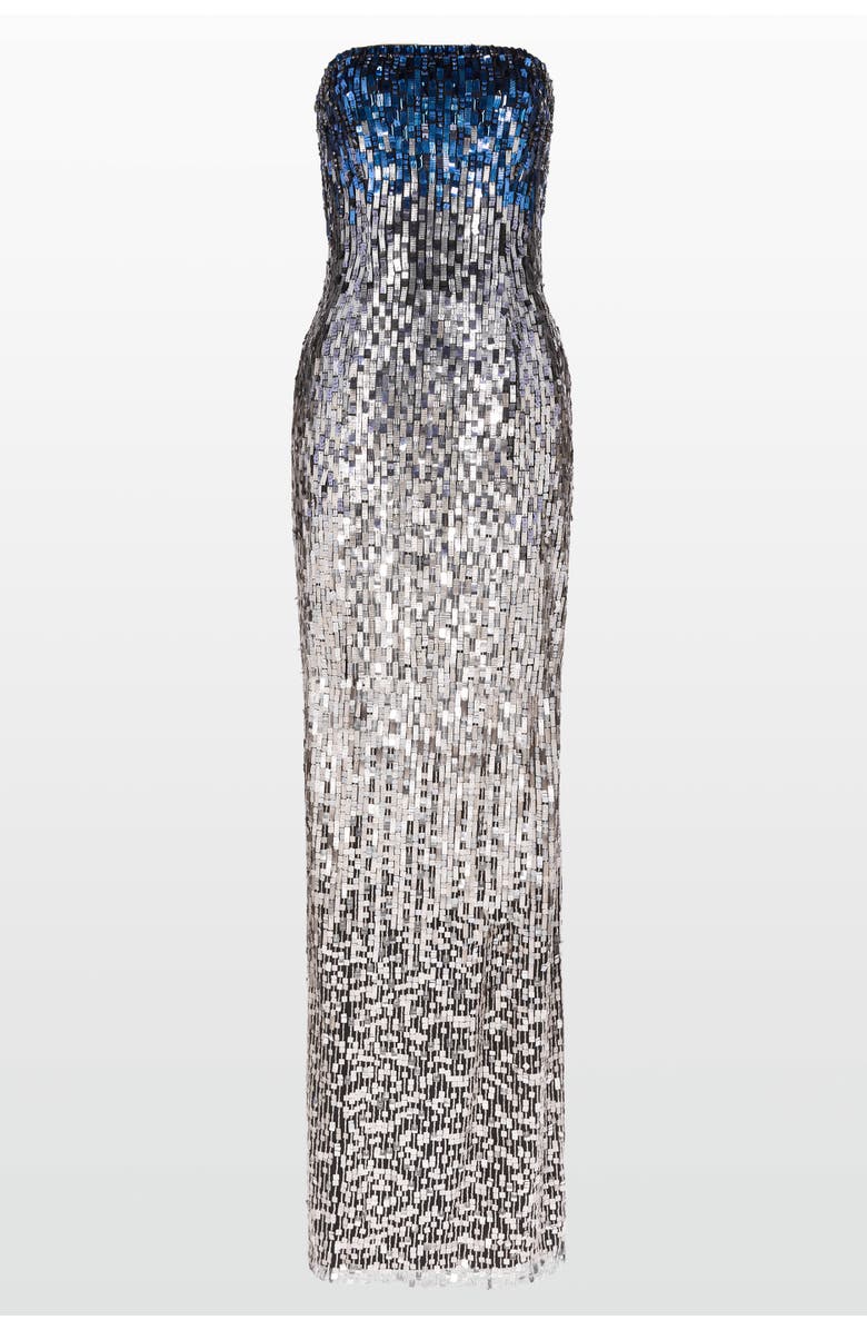 Jenny Packham Lucille Maxi Dress, Main, color, Mockingbird Blue