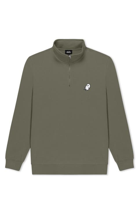 Womens Heartly Ghost Quarter Zip Pullover