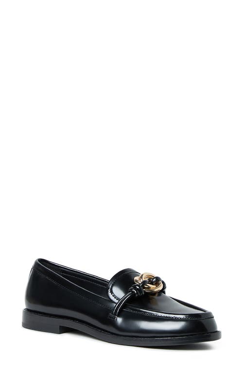 Loeffler Randall Roma Loafers With Hardware Black In Black