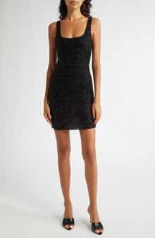L'AGENCE Inori Beaded Mesh Minidress