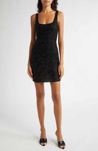 L'AGENCE Inori Beaded Mesh Minidress