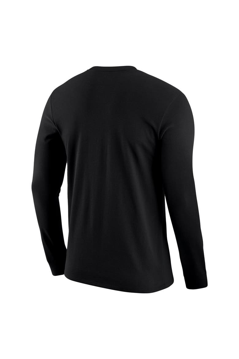 Men's Nike Black San Antonio Spurs Logo Core Long Sleeve T-Shirt, Alternate, color, Black