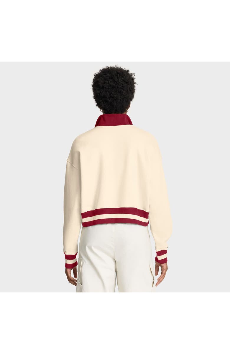 Nike Women's Nike Tan Alabama Crimson Tide Legacy Half-Zip Sweatshirt, Alternate, color, Cream