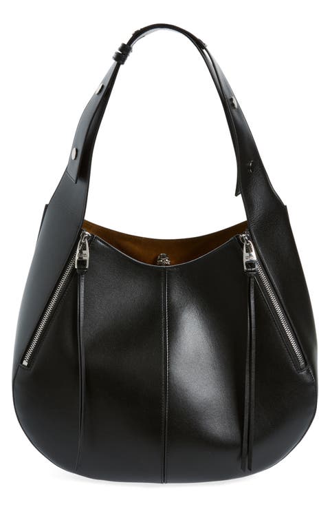The Skull Leather Hobo Bag