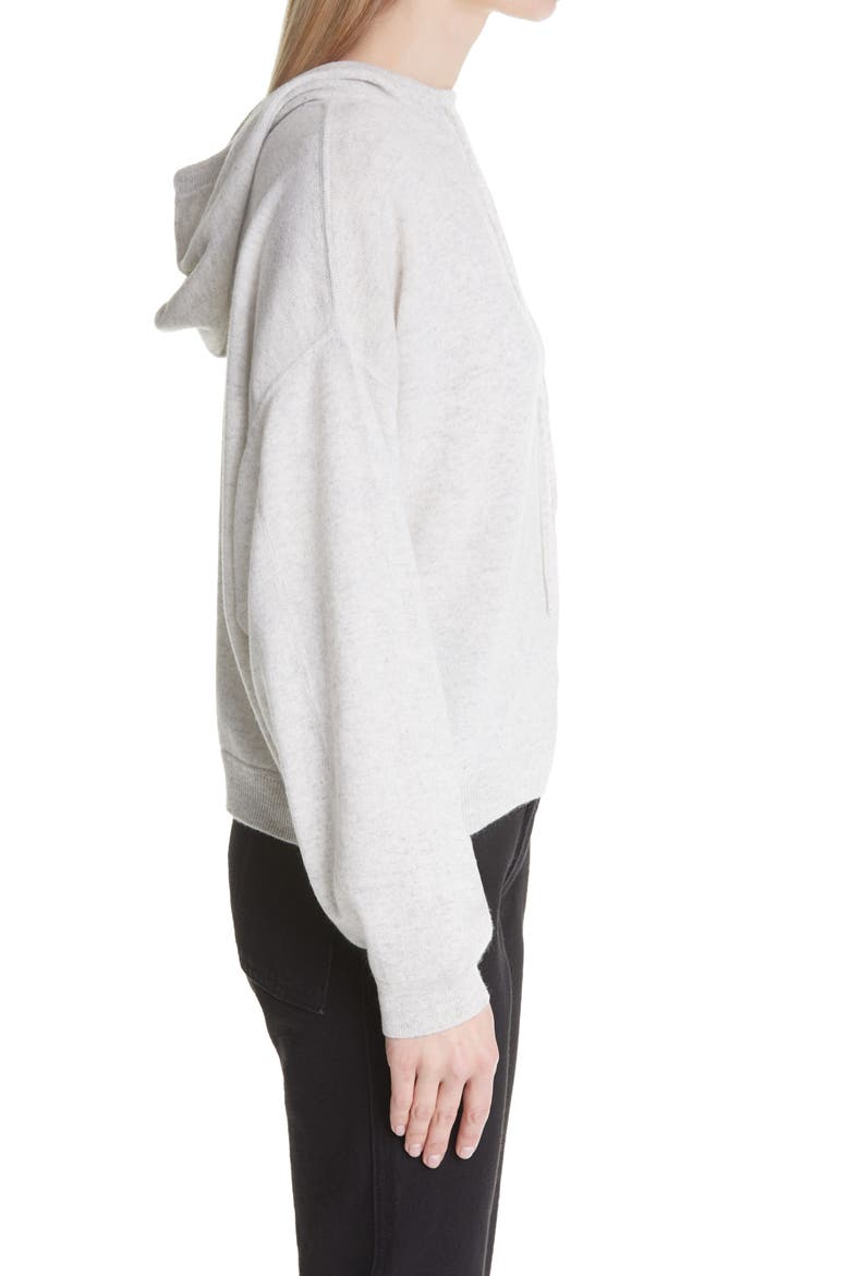Linosa Cashmere Hoodie, Alternate, color, LIGHT GREY MELANGE