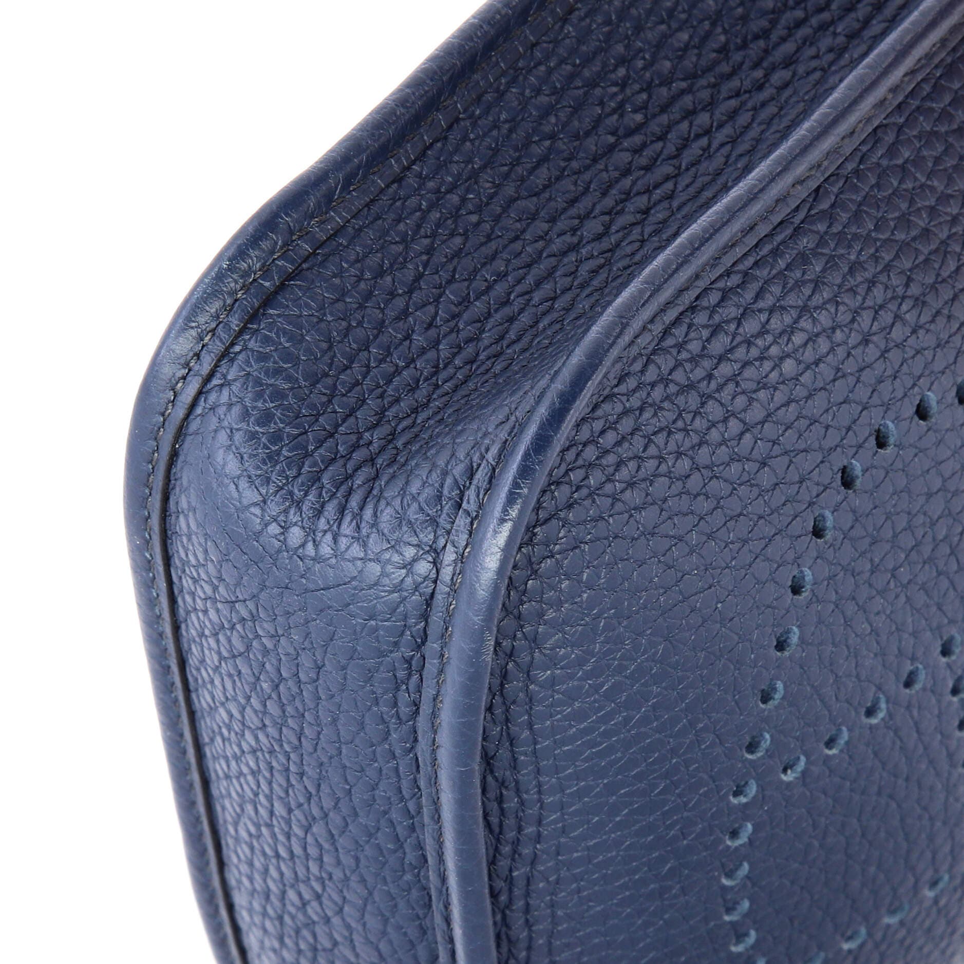 Pre-Owned Hermes Evelyne Bag Gen III Clemence TPM, Alternate, color, Bleu Obscur