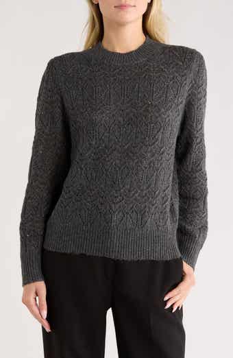 Melrose and Market Sparklke Pointelle Stitch Sweater