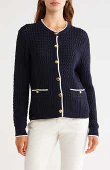 rag & bone Daria Textured Cotton Blend Cardigan