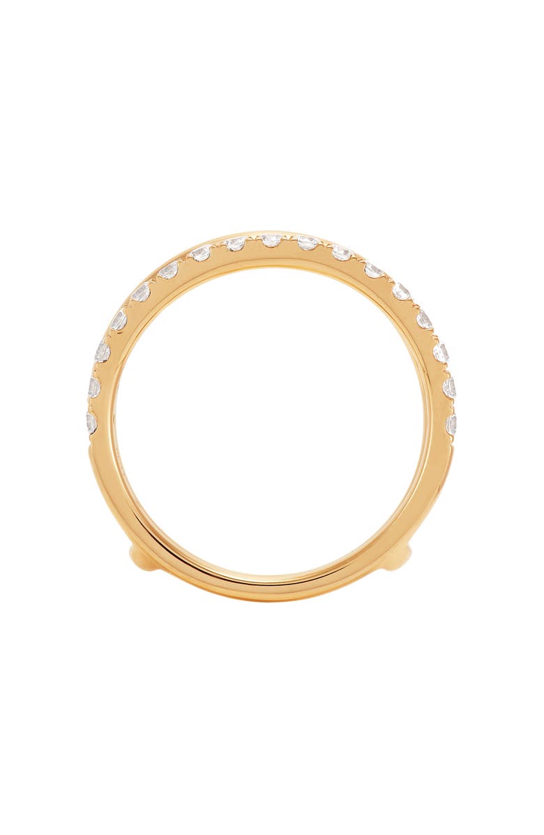 Frankie & Zoe 14K Yellow Gold Lab Grown Diamond Double Band Ring, Alternate, color, Yellow Gold