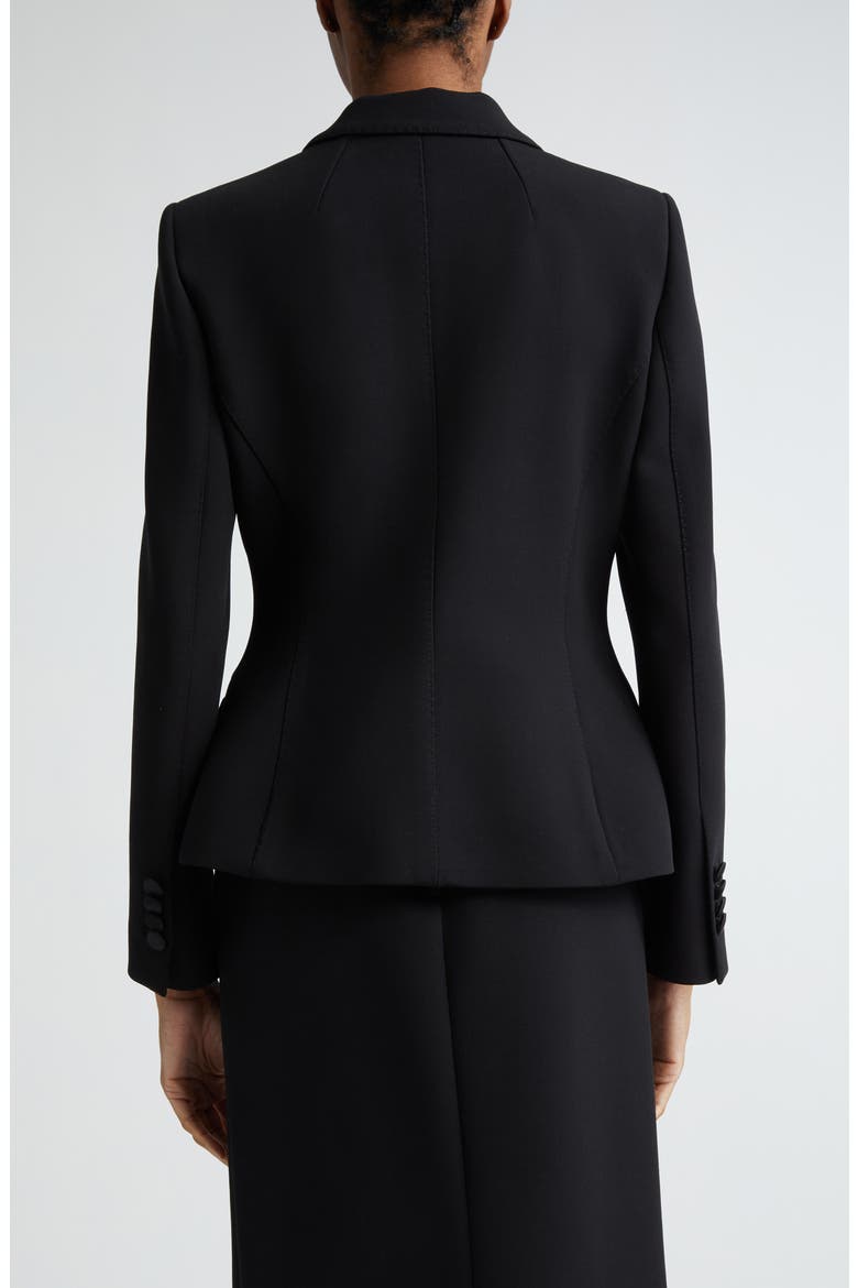 Single Breasted Wool Blazer, Alternate, color, N0000 NERO