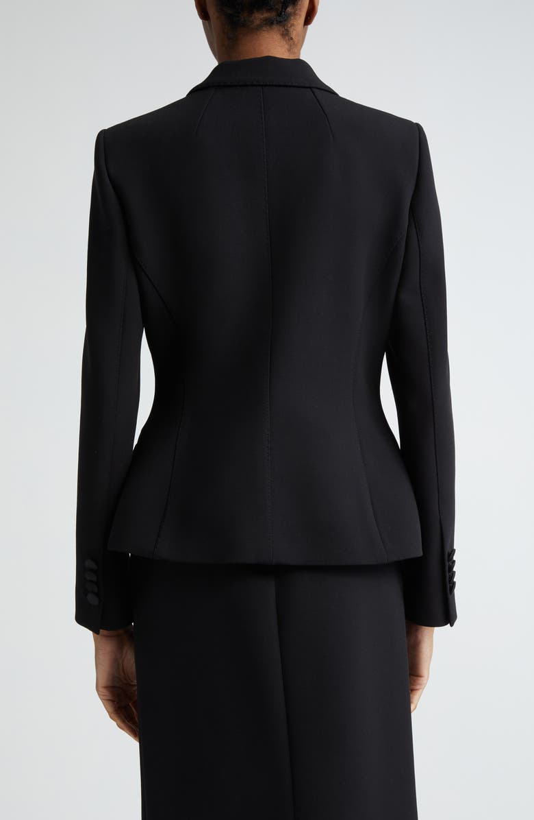 Dolce&Gabbana Single Breasted Wool Blazer, Alternate, color, N0000 Nero