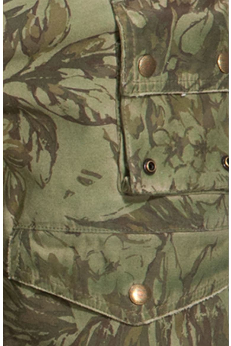 Floral Camo Cargo Shorts, Alternate, color, LAGOON GREEN