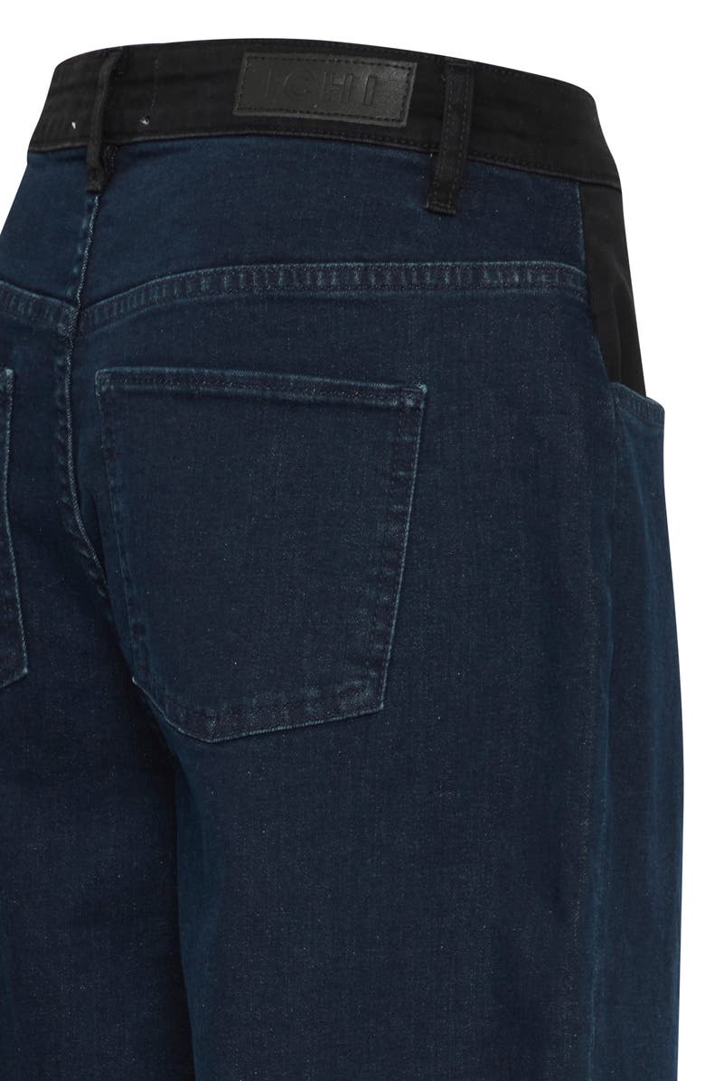 ICHI Litzy Wide Leg Jeans, Alternate, color, Dark Blue