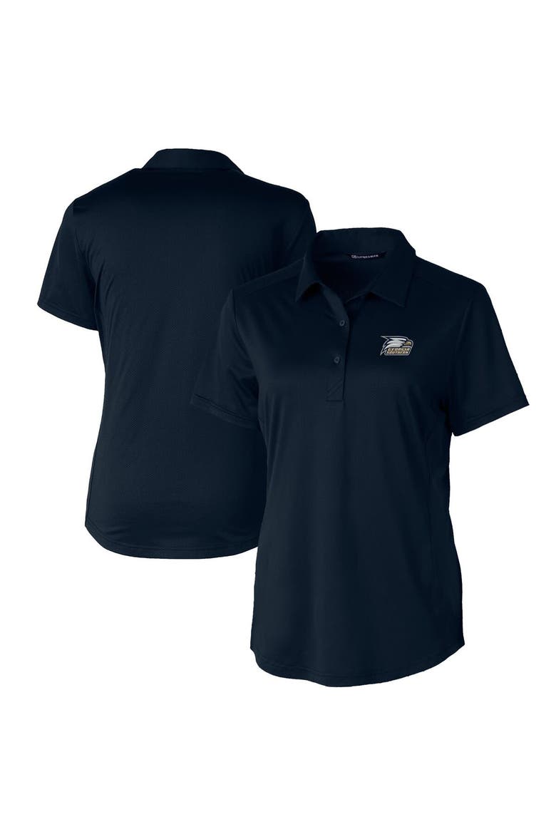 Women's Cutter & Buck Navy Georgia Southern Eagles Prospect Textured Stretch Polo, Main, color, Navy