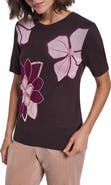 KARL LAGERFELD PARIS Embellished Floral Sweater
