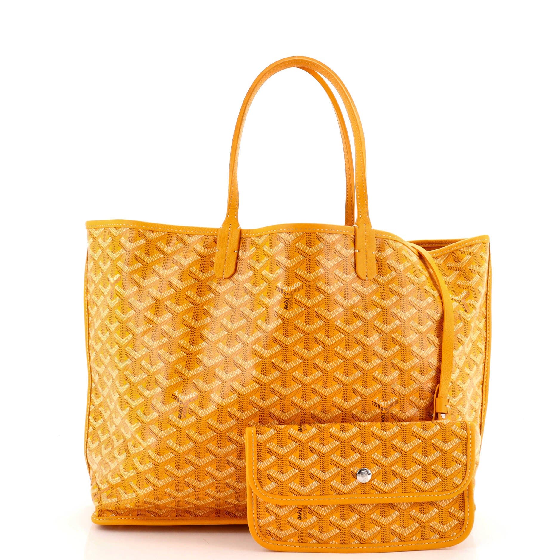 Anjou Reversible Tote Coated Canvas PM, Alternate, color, Yellow