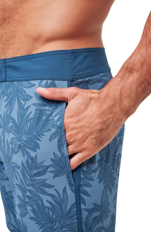 Travismathew No Wake Zone Board Shorts In Captains Blue