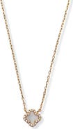 Argento Vivo Sterling Silver Mini Clover Mother-of-Pearl Pendant Necklace