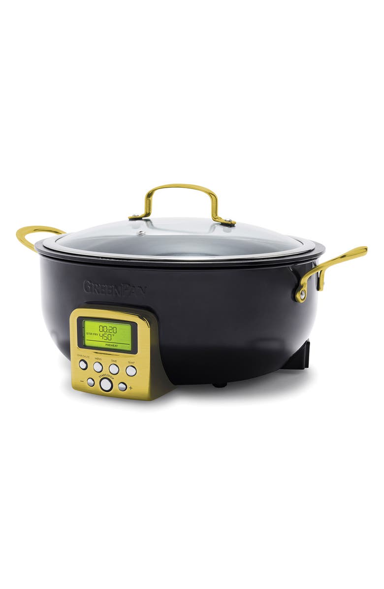 GreenPan Elite Reserve 6-Quart Smart Skillet, Main, color, Black