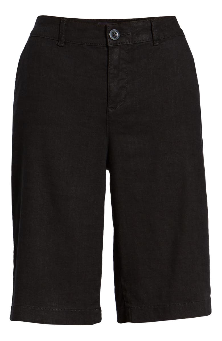 NYDJ Stretch Linen Blend Bermuda Shorts, Alternate, color, 