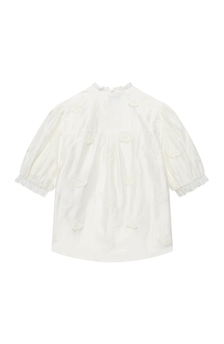 MINT VELVET Butterfly Detail Blouse, Alternate, color, White