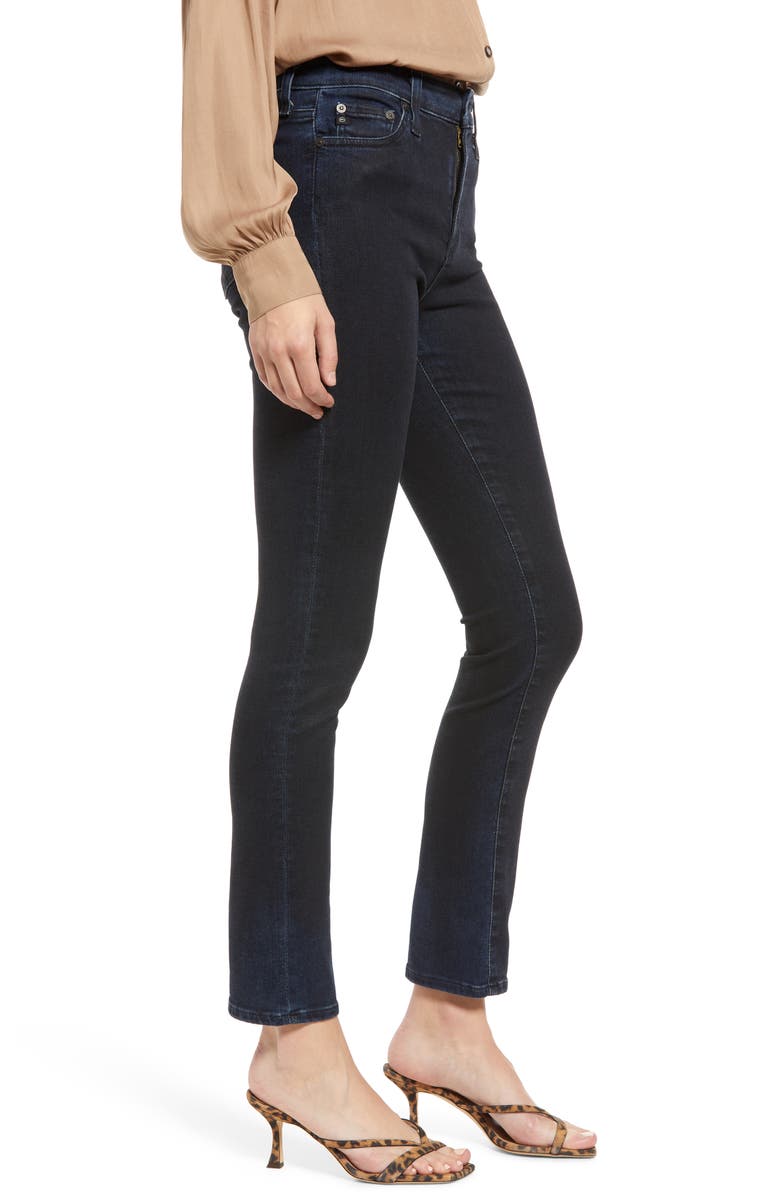 AG Mari High Waist Stretch Slim Straight Leg Jeans, Alternate, color, 