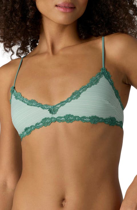 Charlie Stripe Lace Trim Bralette