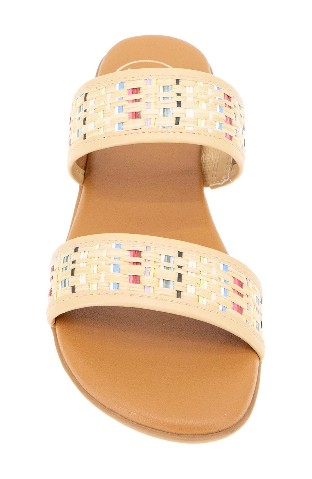 André Assous Nabila Slide Sandal, Alternate, color, Natural Multi