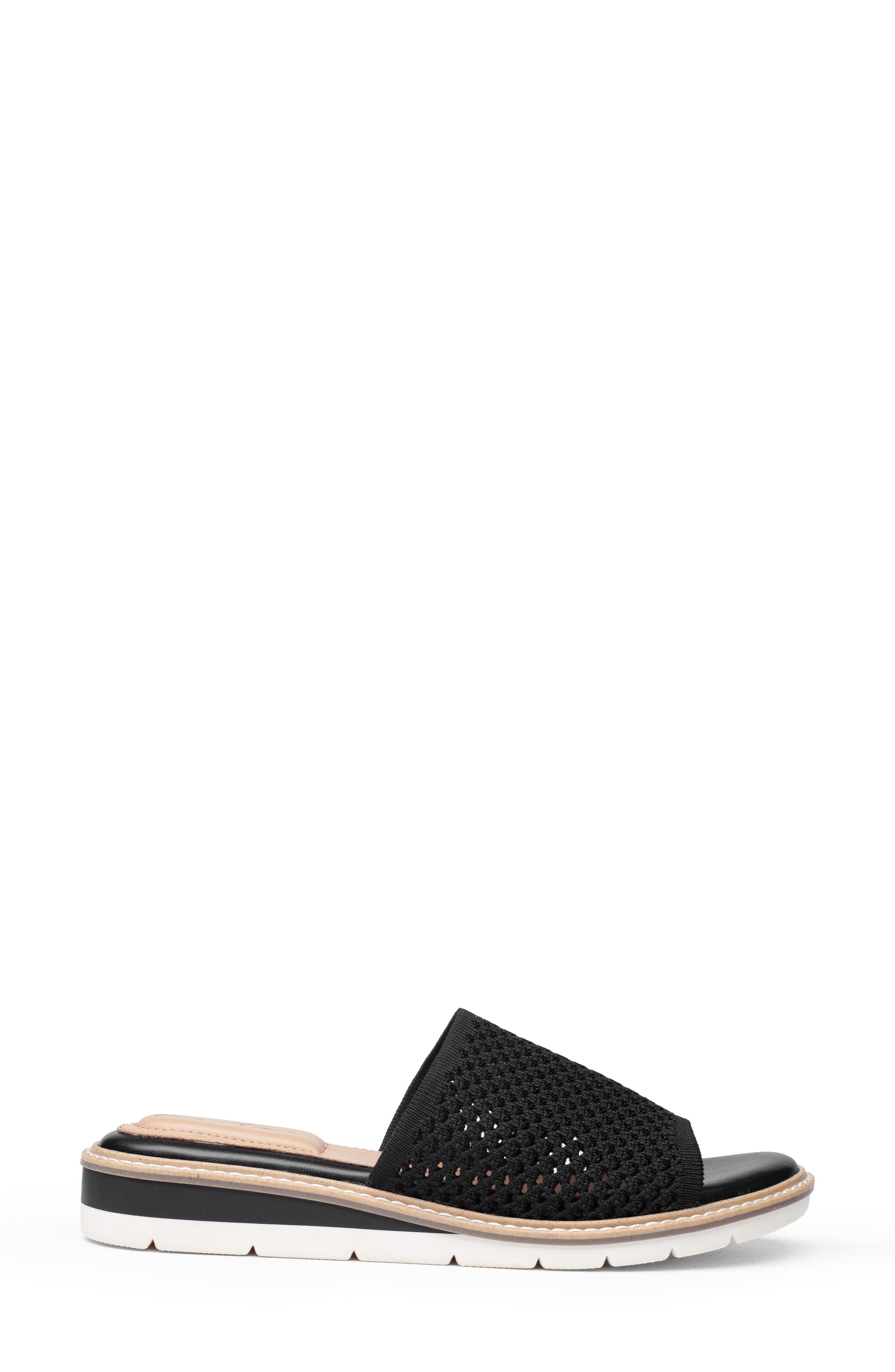 Me Too Aaryn Slide Sandal, Alternate, color, Black Mesh