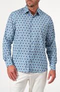 STUDIO GARNET LOS ANGELES Soleil Tile Print Button-Up Shirt