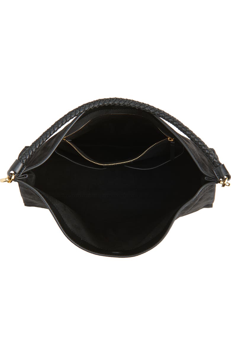 Veronica Beard Beard Vida Suede Shoulder Bag, Alternate, color,