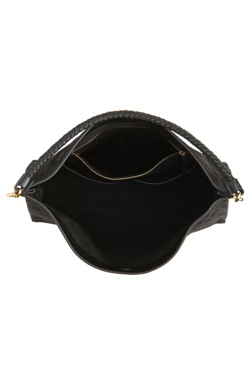 Veronica Beard Beard Vida Suede Shoulder Bag In Green