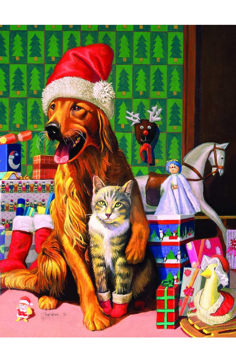 Sunsout The Christmas Spirit 500 piece Jigsaw Puzzle for Adults, Main, color, 