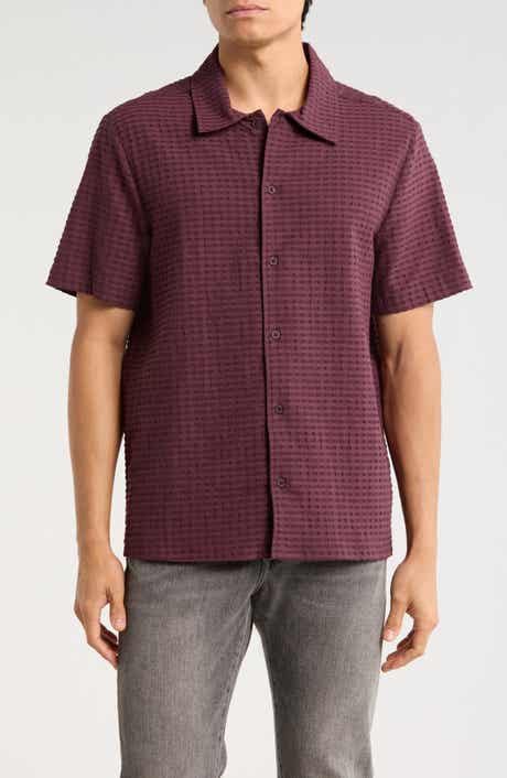 TRUTH Short Sleeve Seersucker Button-Up Shirt