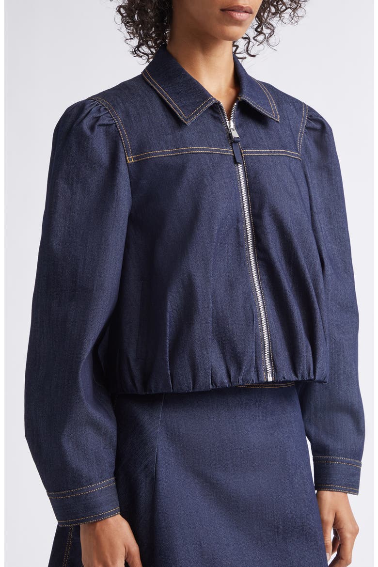 Estella Denim Jacket, Alternate, color, INDIGO