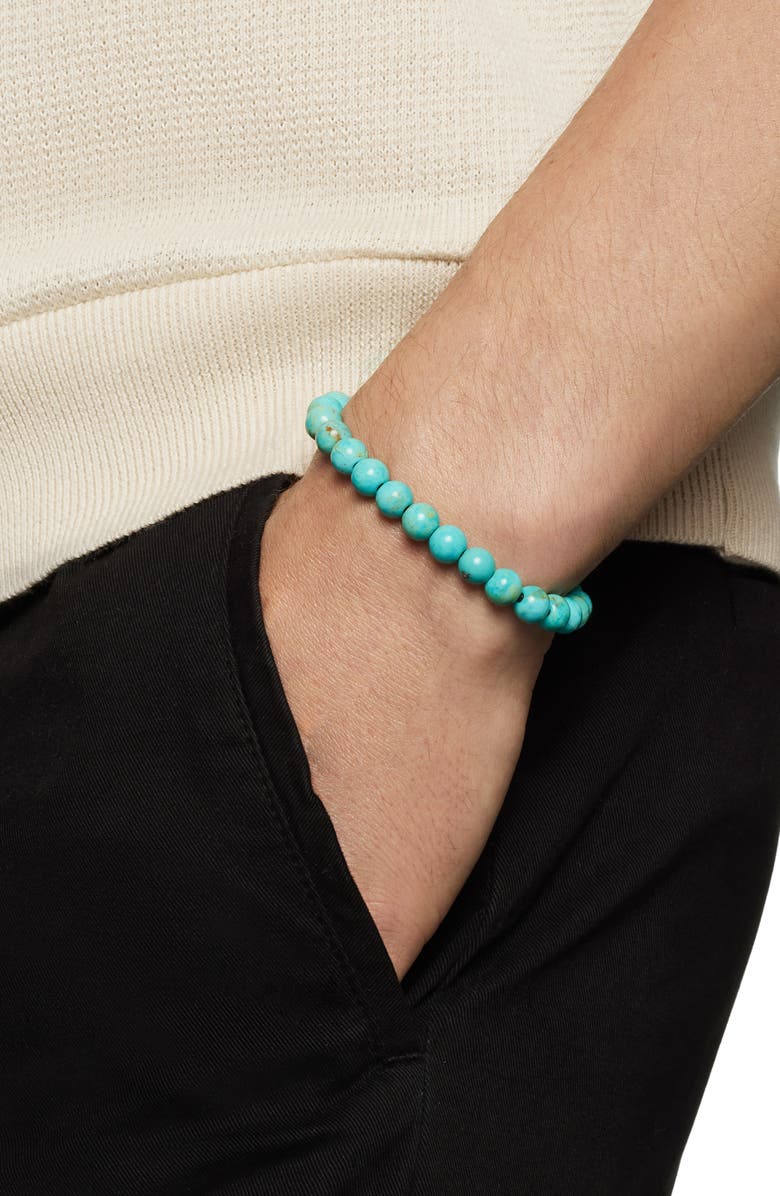 David Yurman Spiritual Beads Turquoise Bracelet, Alternate, color, Turquoise