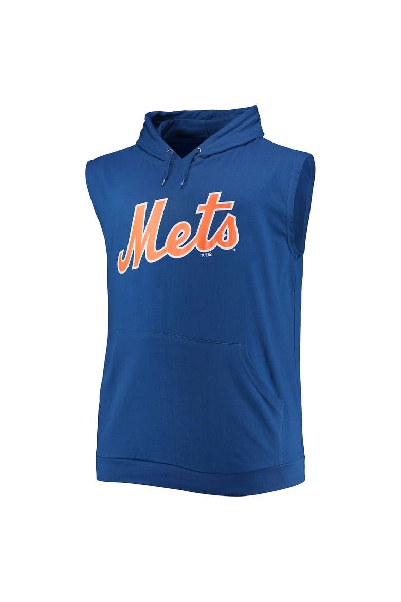 Men's Royal New York Mets Jersey Muscle Sleeveless Pullover Hoodie, Alternate, color, Royal