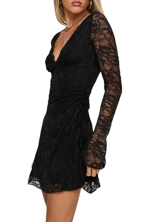 PRINCESS POLLY PRINCESS POLLY AIRABELLA LACE LONG SLEEVE MINIDRESS