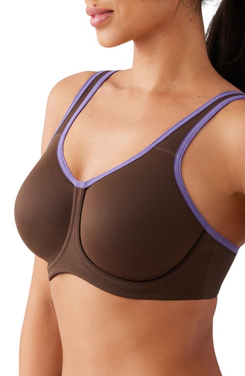 Wacoal Simone Seamless Underwire Sports Bra In Brown