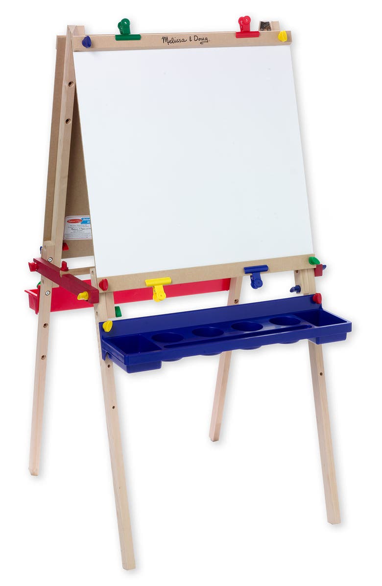 Melissa & Doug Standing Wooden Art Easel, Main, color, Multi