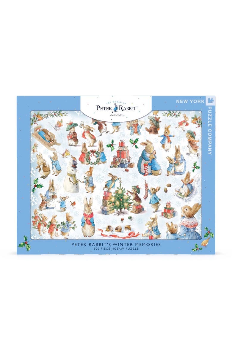 NEW YORK PUZZLE COMPANY Peter Rabbit's Winter Memories 500 Piece Puzzle, Main, color, NO COLOR