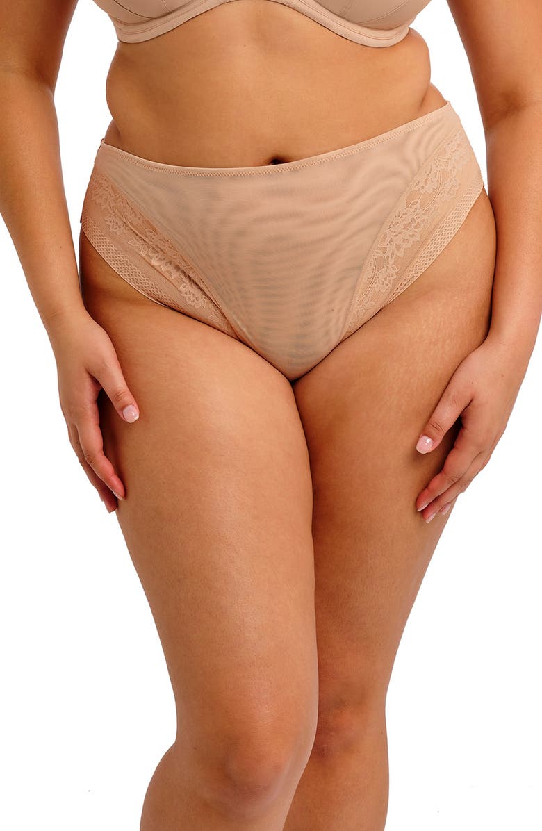 Elomi Nerina High Leg Briefs, Main, color, Sahara