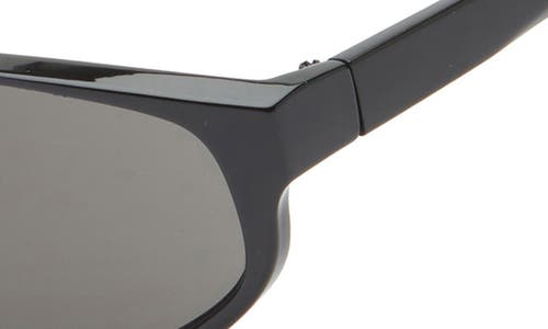 Bp. Oval Wrap Sunglasses In Black
