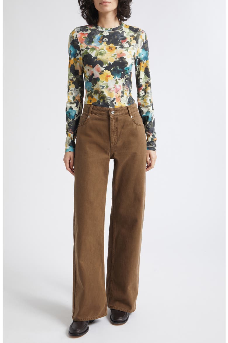 Baggy Fit Wide Leg Jeans, Alternate, color, EPHEMERAL BLOOM