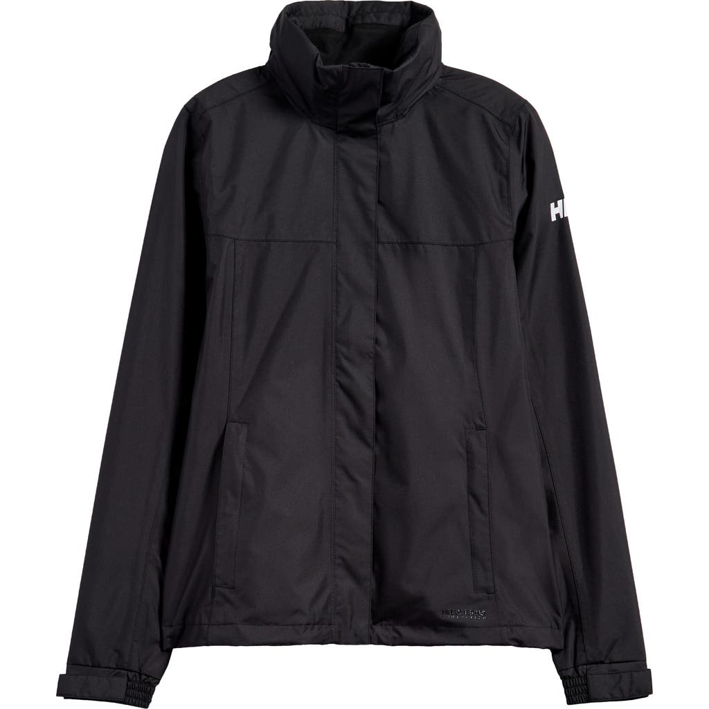 Helly Hansen W Aden Waterproof & Windproof Hooded Jacket In Black