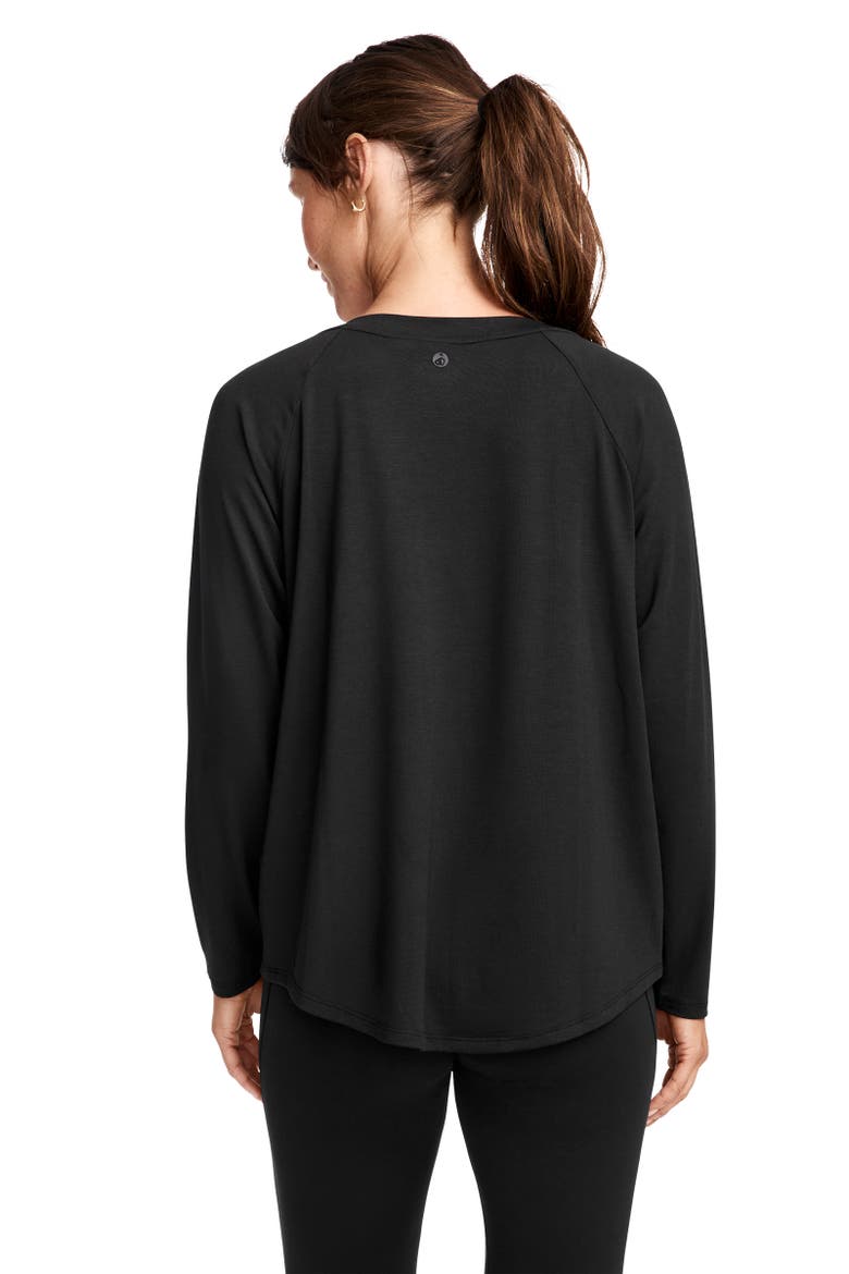 Women's EverActive Oversized Long Sleeve Tee, Alternate, color, Black